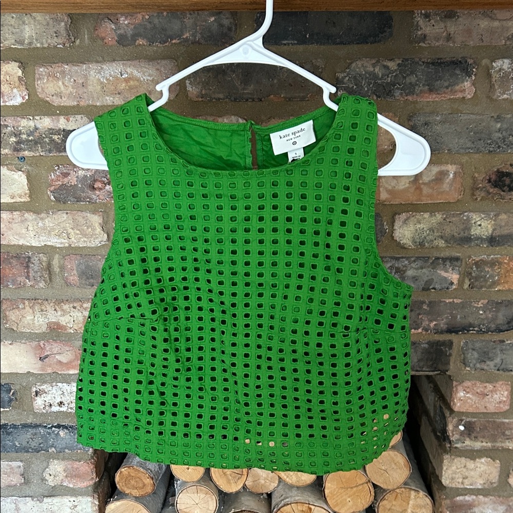 Kate Spade Vibrant Green Sleeveless Top
